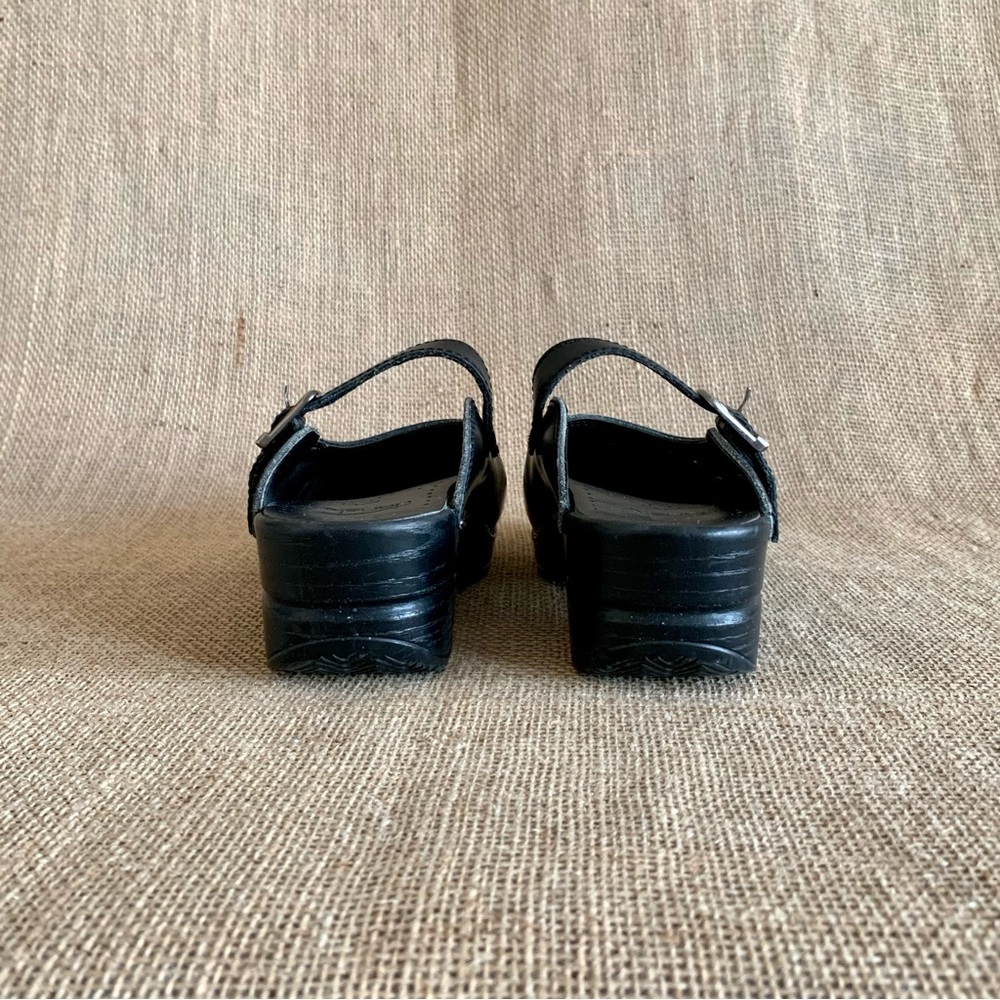 DANSKO Merrie Clogs Black Leather Mary Jane Slip-on Styling EU 37 / US 6.5-7 - Picture 3 of 12